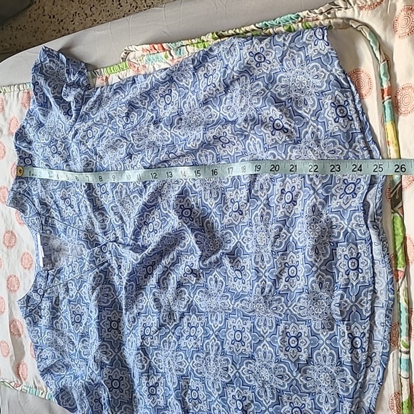 Morgan Taylor women's small 100% polyester short sleeve blouse NWT - Picture 6 of 9